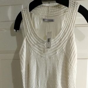 OLD NAVY brand white lined dress Medium